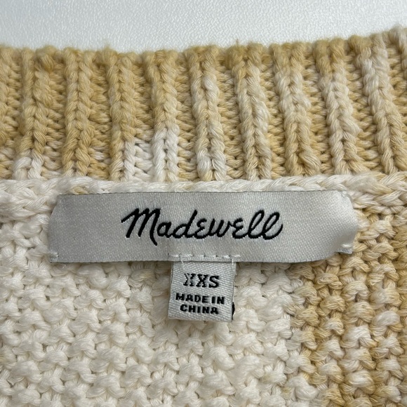 Madewell Tie Dye Westford Wide Sleeve Boxy Crop Pullover Sweater Knit Size XXS‎ - Picture 10 of 11